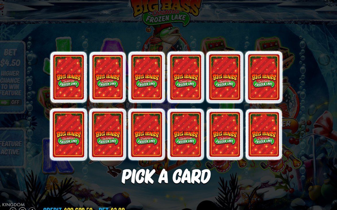 Frozen Lake Free Spins with MONEY symbols and FISHERMAN WILD