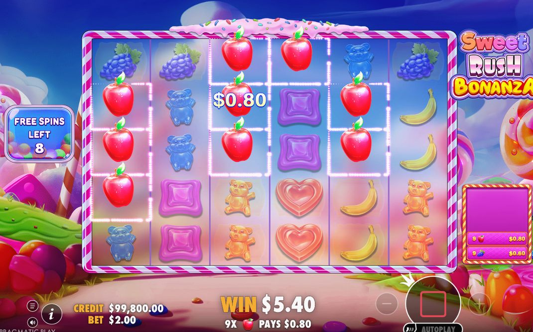 Free Spins mode in progress on the reels