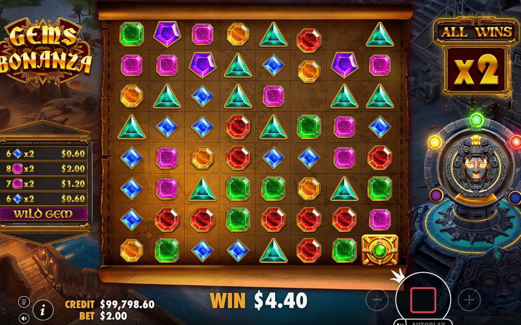 Gold Fever round showing the level and modifier in play